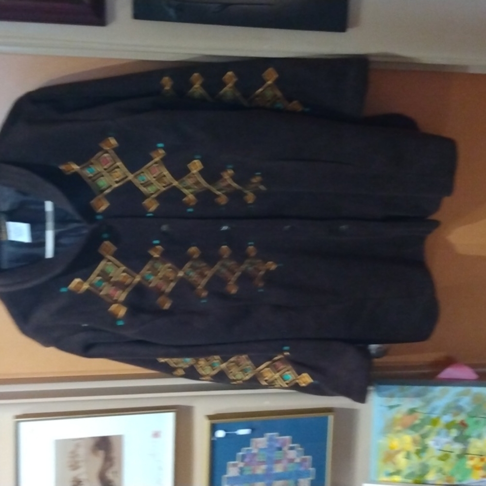 Bob Mackie wearable art jacket 1X